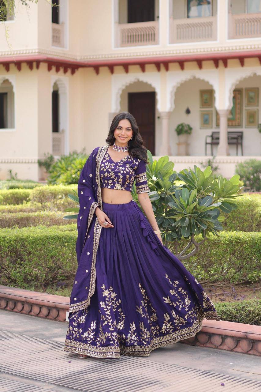 LW 7156 Vichitra Blue Lehenga choli wholesale price in Pune